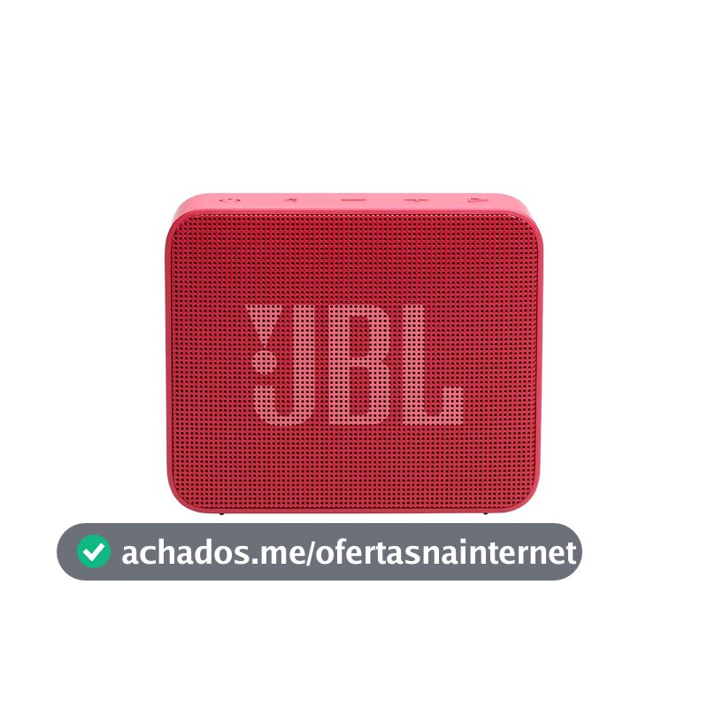 JBL, Caixa de Som, Go Essential 2, Bluetooth, Portátil, À Prova D'água e Resistente à Poeira, Bateria de até 5h, Auracast, Som JBL Original Pro Sound, 3.1 W RMS - Vermelha