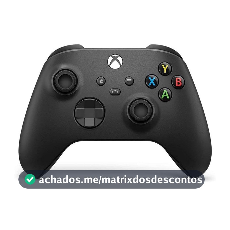 Xbox, Carbon Black, Controle Sem Fio, Bluetooth, USB-C