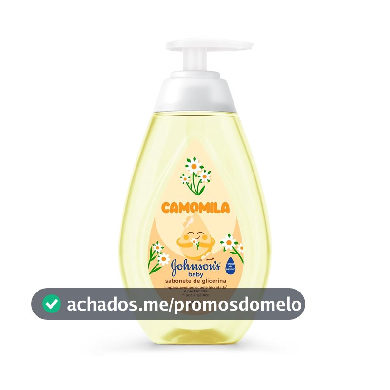 Sabonete Líquido Johnson's Baby, Glicerina e Camomila, 400ml