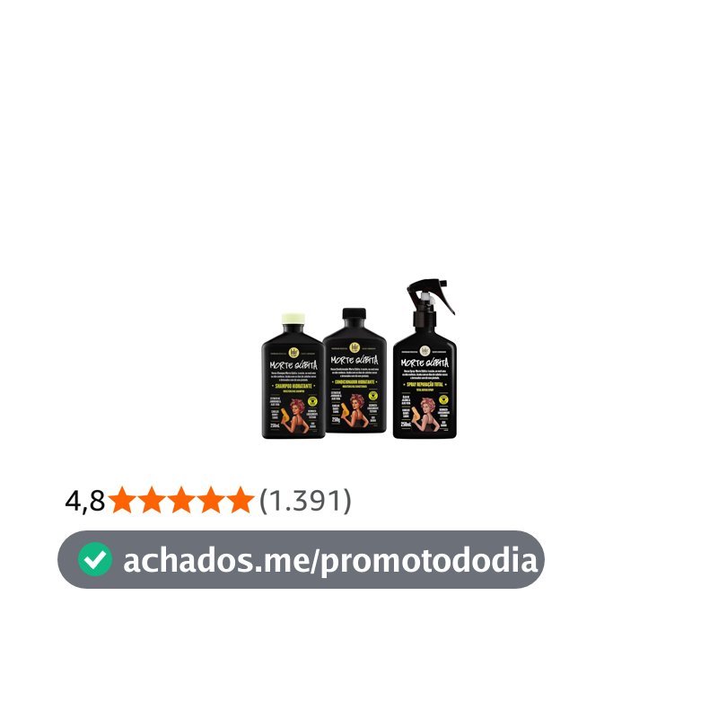 Kit Morte Súbita (Shampoo + Condicionador + Spray Reparaçao) - Lola From Rio