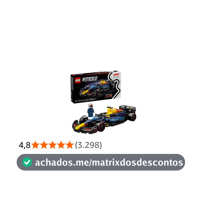 LEGO Speed Champions Carro de Corrida Oracle Red Bull Racing RB20 F1 77243