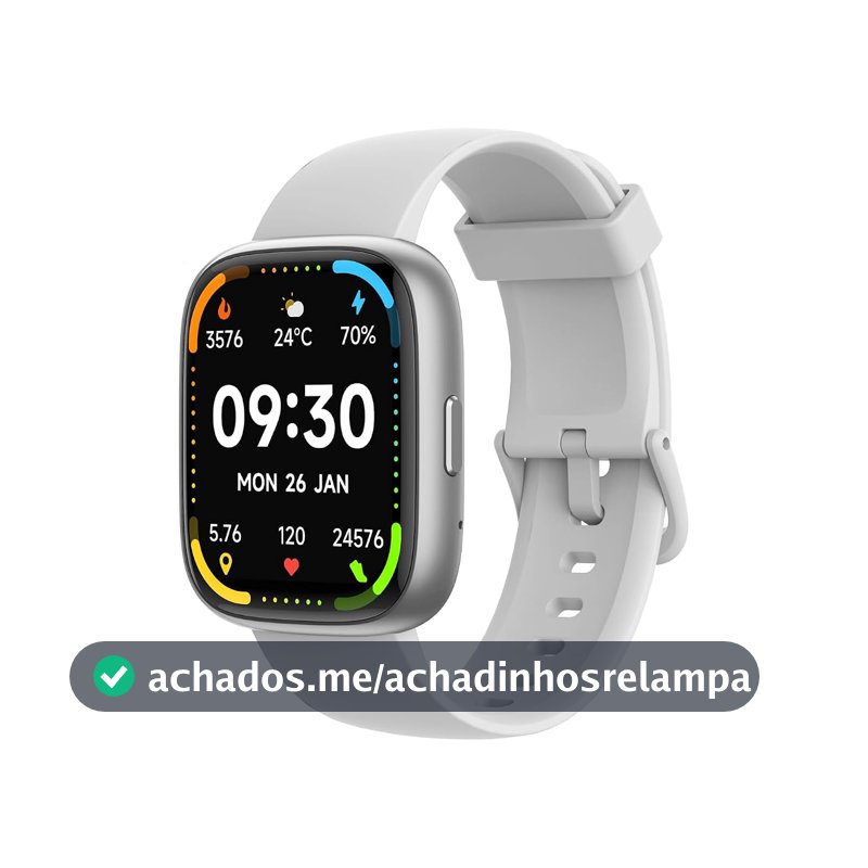 Bettdow SmartWatch, relogio smartwatch com Ecrã tátil e Alexa, à prova d'água IP68, relogio feminino e masculino, com 100+ modo esportivo e recebimento de notificações (branco)