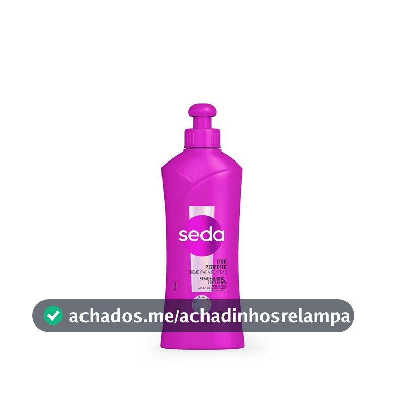 Creme Para Pentear Seda 300Ml Liso Perfeito Unit, SEDA, Branco