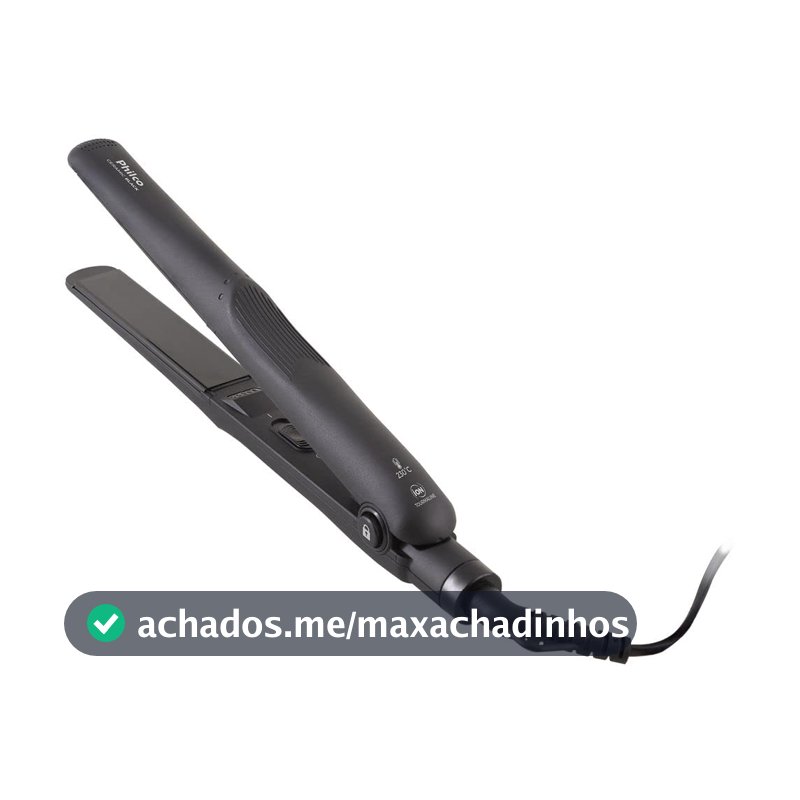 Prancha Ceramic Black PPR08, Philco, Bivolt
