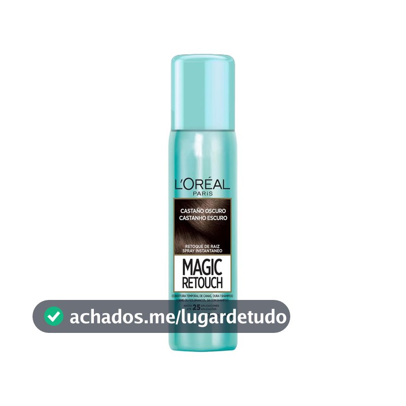 Magic Retouch Spray Retoque De Raiz Instantâneo L'Oréal Paris Castanho Escuro