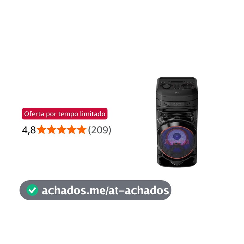 Caixa Acústica LG xboom RNC5, Bluetooth, DJ e Karaokê, 200W e Iluminação de Festa