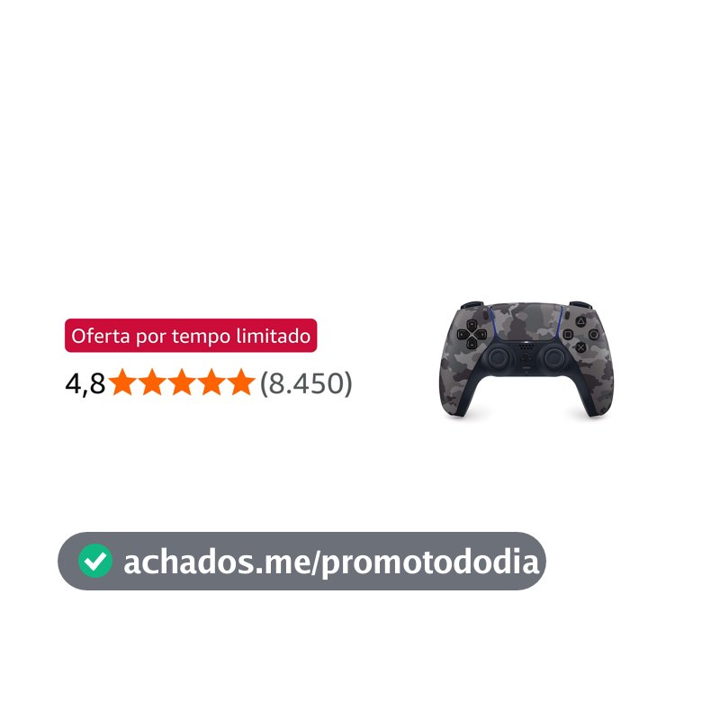 Controle sem fio PlayStation DualSense™ – Gray Camouflage