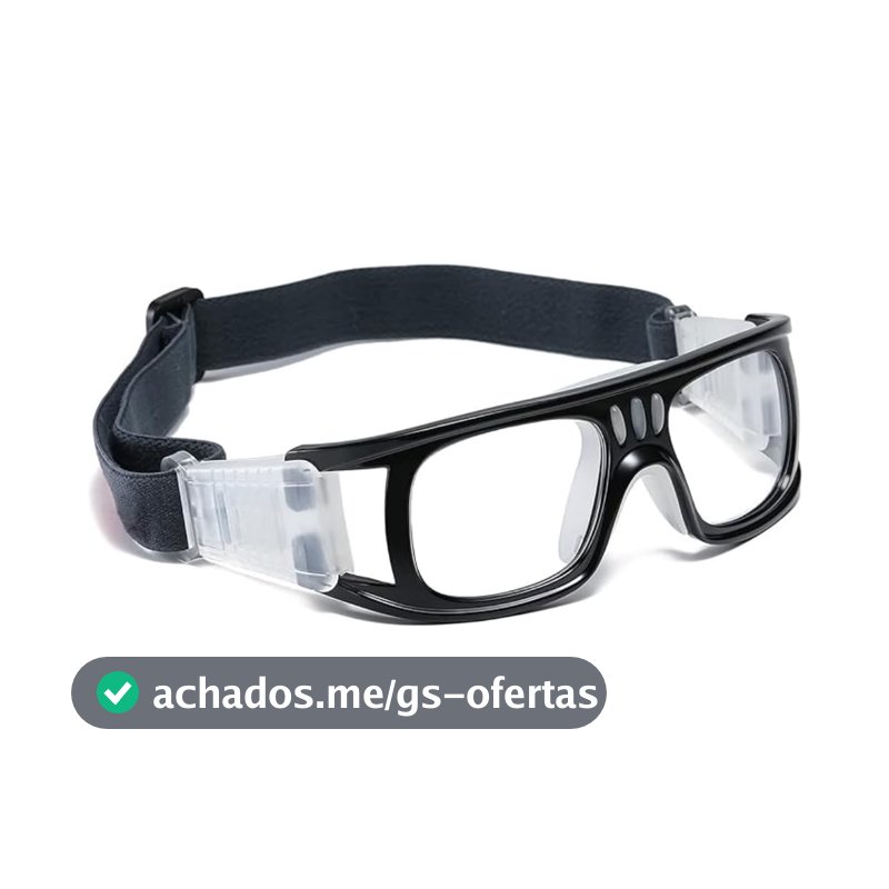 Óculos Esportivo Profissional Para Proteção Dos Olhos Contra Sujeita Poeira Viseira Anti Impacto Com Elástico Volei Basquete Tênis Handebol Futebol PREMIUM DUPIN