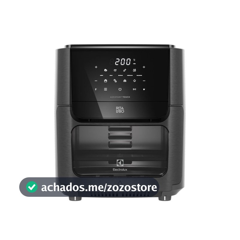 Electrolux Air Fryer Oven Electrolux por Rita Lobo 12L Digital Grafite Experience 1700W (EAF85) 127V