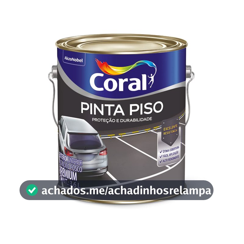 PINTA PISO VERMELHO SEGURANÇA 3,6L - CORAL