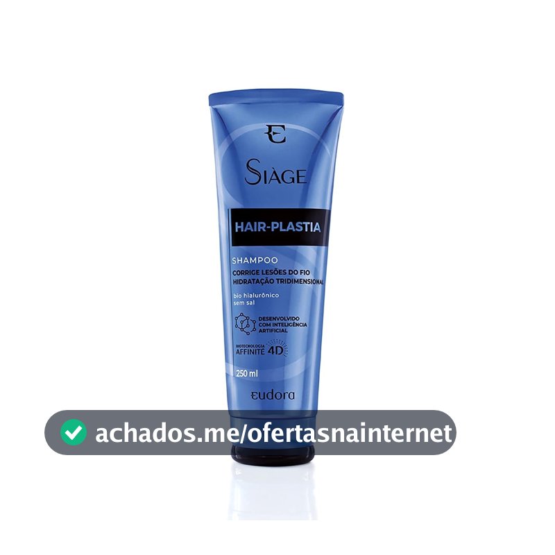 Eudora Siàge Hair-Plastia Shampoo 250ml, Azul