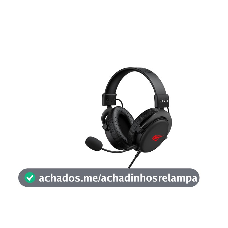 Fone De Ouvido Gamer Headset Havit H2015D Pc/Xbox/Ps4/Ps5 All Black
