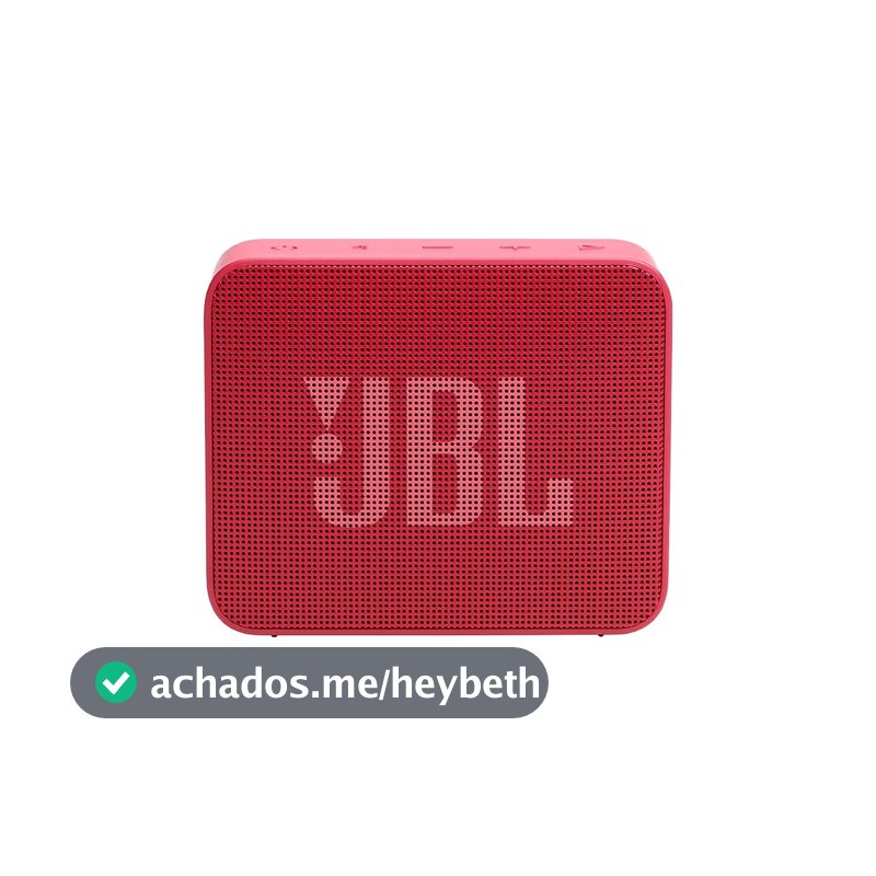 JBL, Caixa de Som, Go Essential 2, Bluetooth, Portátil, À Prova D'água e Resistente à Poeira, Bateria de até 5h, Auracast, Som JBL Original Pro Sound, 3.1 W RMS - Vermelha