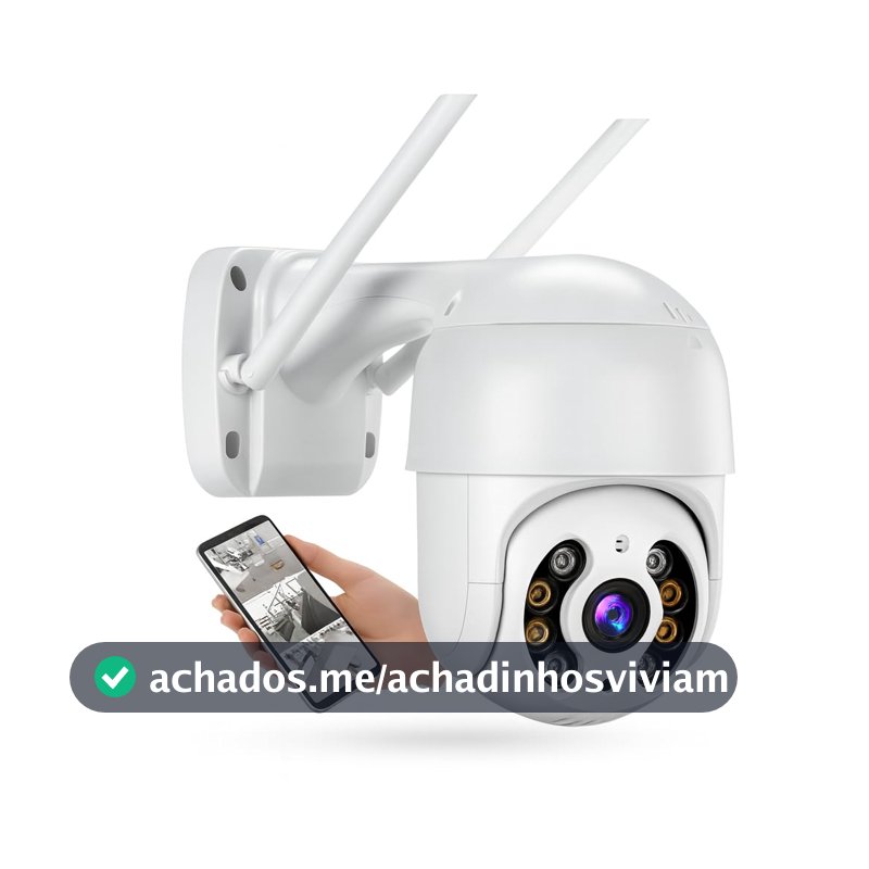 Câmera de Segurança Wi-Fi Externa IP A8 – Prova d’Água com Visão Noturna Infravermelha e Monitoramento em Tempo Real Premium (1)