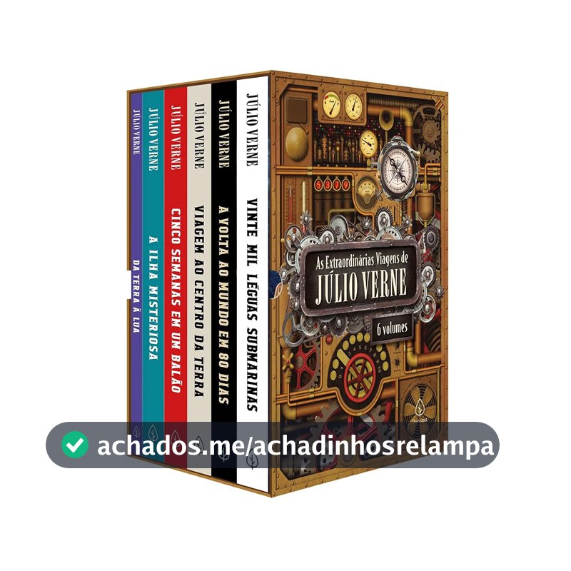As extraordinárias viagens de Júlio Verne - Box com 6 livros