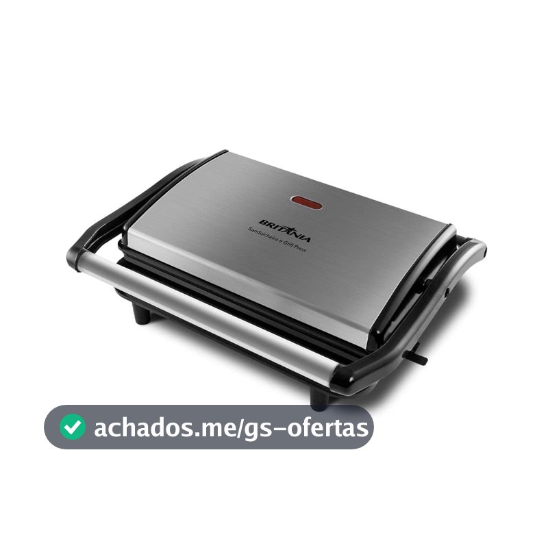 Britânia Sanduicheira e Grill Press 127V, BGR27I classico/moderno Plástico e Metal