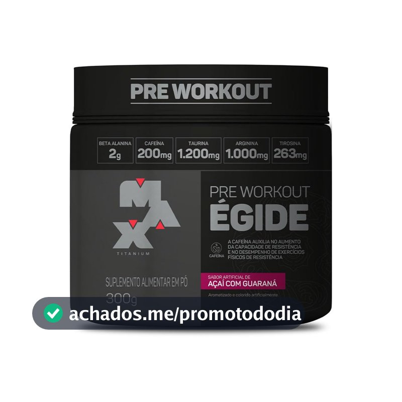 Suplemento Pré-Treino Egide, Sabor Açaí com Guaraná, 300g