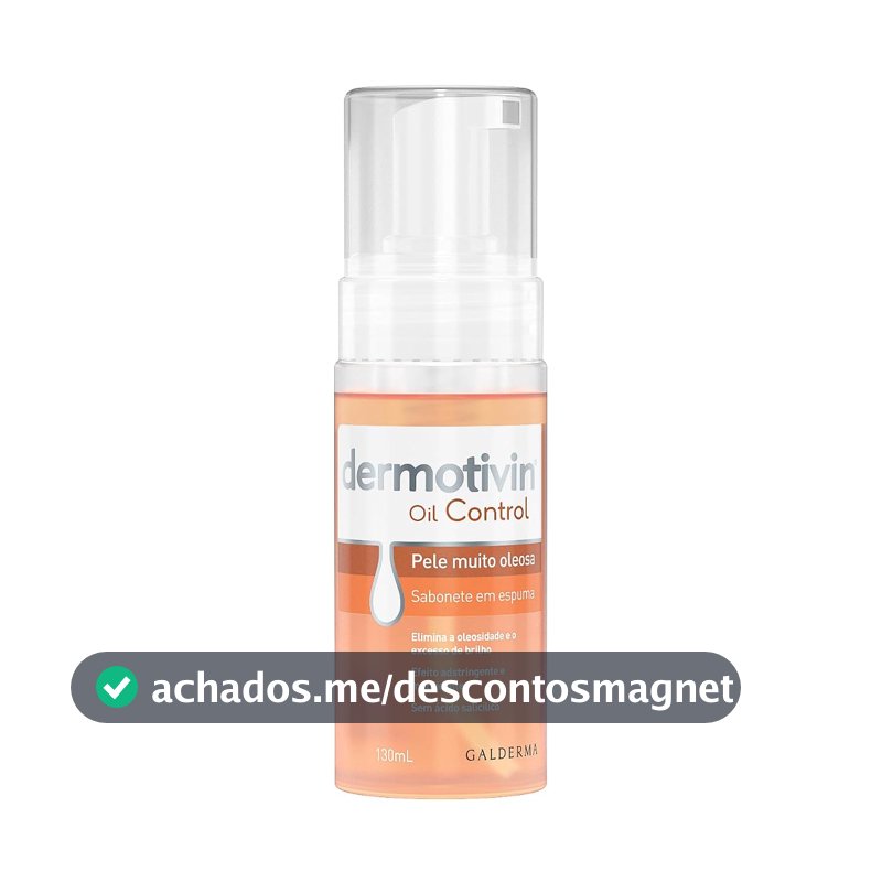 Dermotivin Oil Control Espuma De Limpeza Facial para Pele Oleosa 130ml