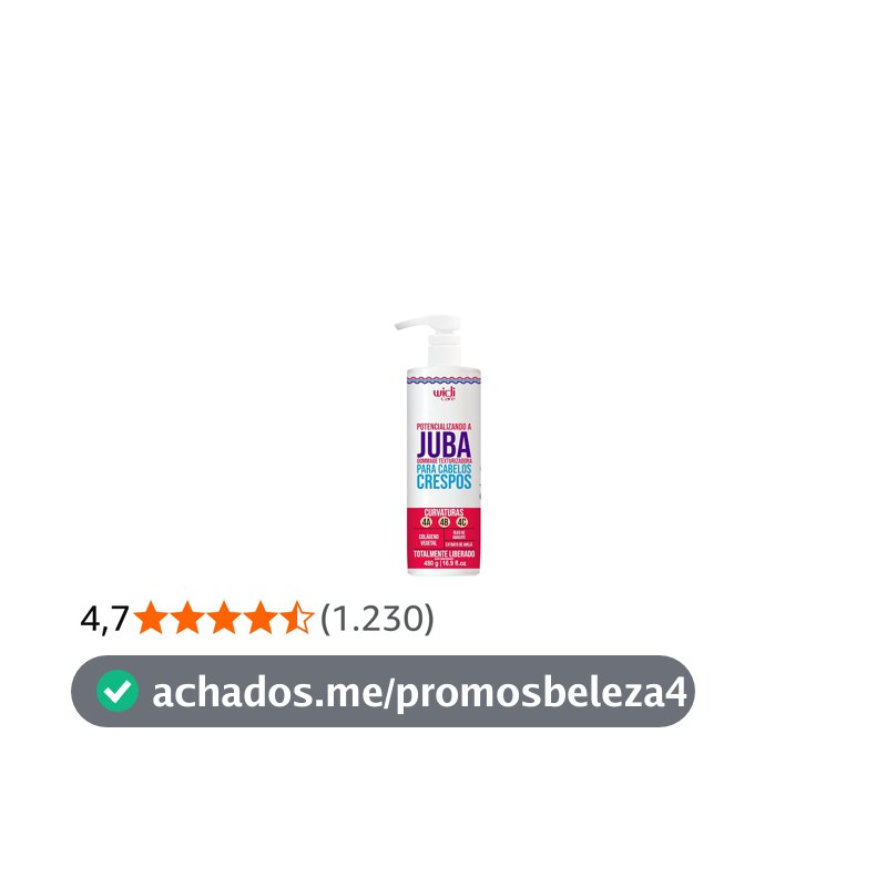Widicare Potencializando A Juba Gommage Texturizadora - 480 G - Widi Care