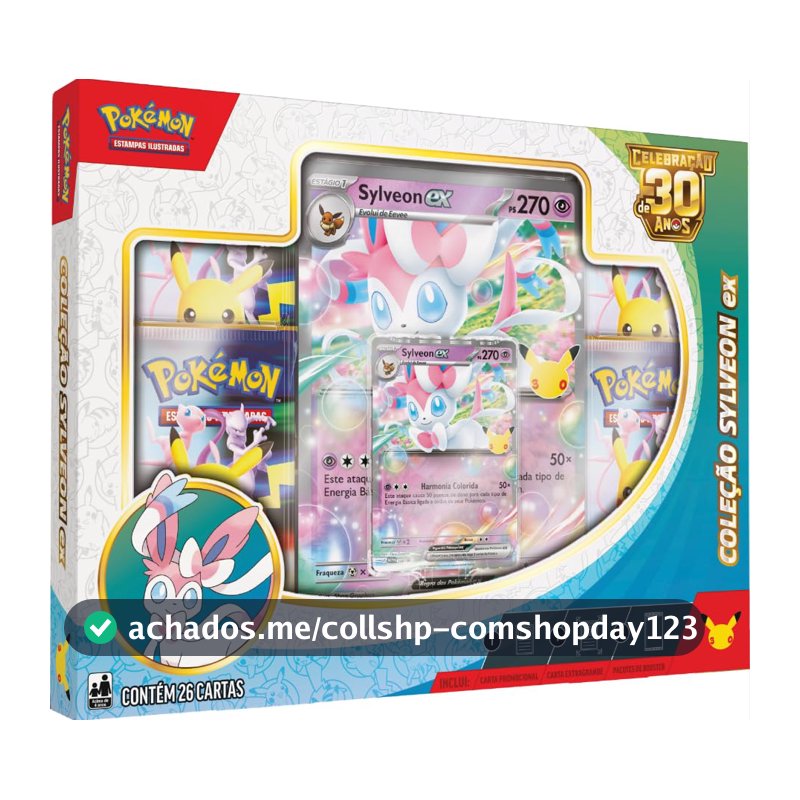 Pokémon TCG, Celebração de 30 anos – Box Pokémon Ex Sylveon