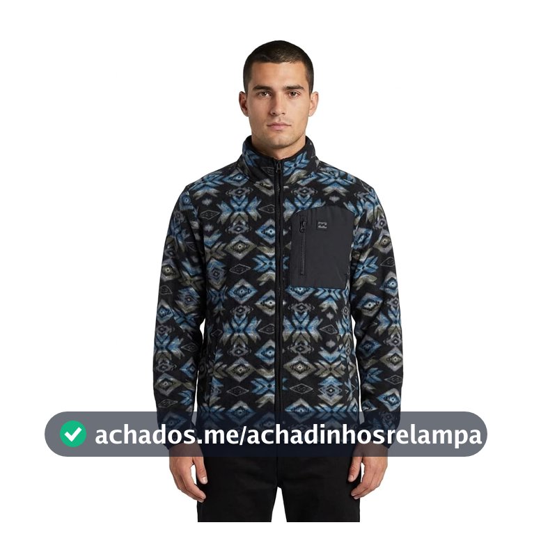 Jaqueta Sherpa Bonded Polar Fleece Aztec Print Jacket Billabongmasculino