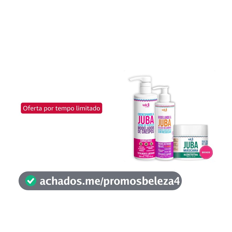 Kit Encrespando Modelando a Juba com Máscara Reconstrutora