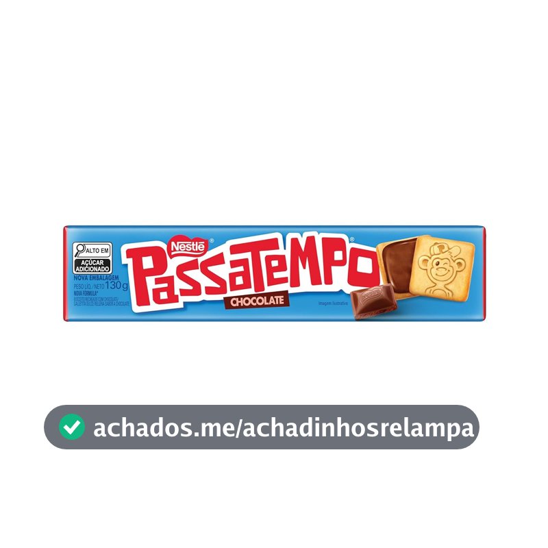 Passatempo - Biscoito Recheado, Chocolate, 130g