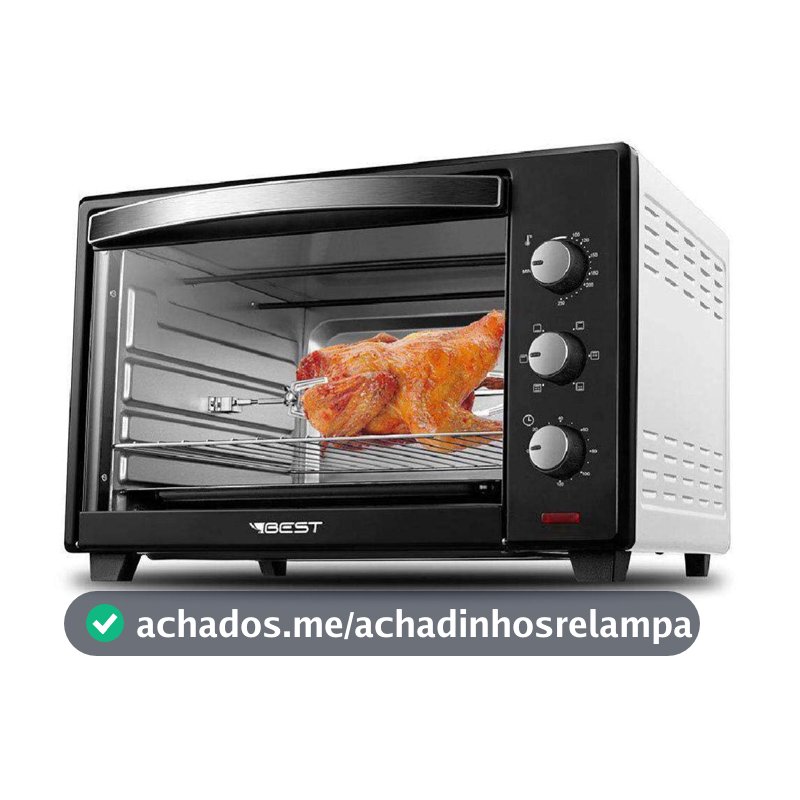 FORNO ELET 60LT PLUS PRETO/BRANCO 220 V
