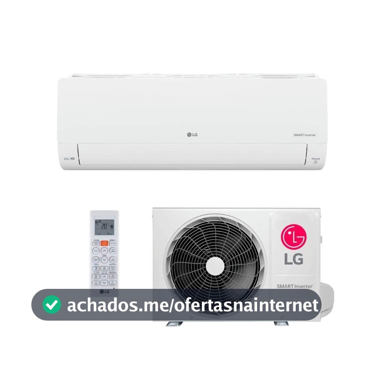 Ar Condicionado Split Smart Inverter Hi Wall LG + IA 12000 BTUs Frio S3UQ12JA31E.EB2GAM1-220V