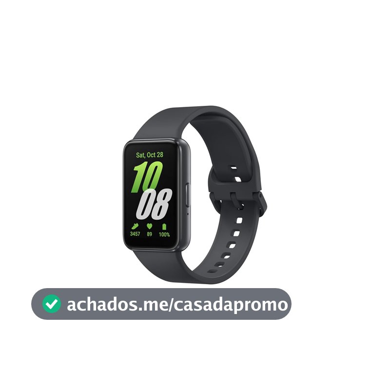 Smartwatch Samsung Galaxy Fit3 Display 1.6" Grafite