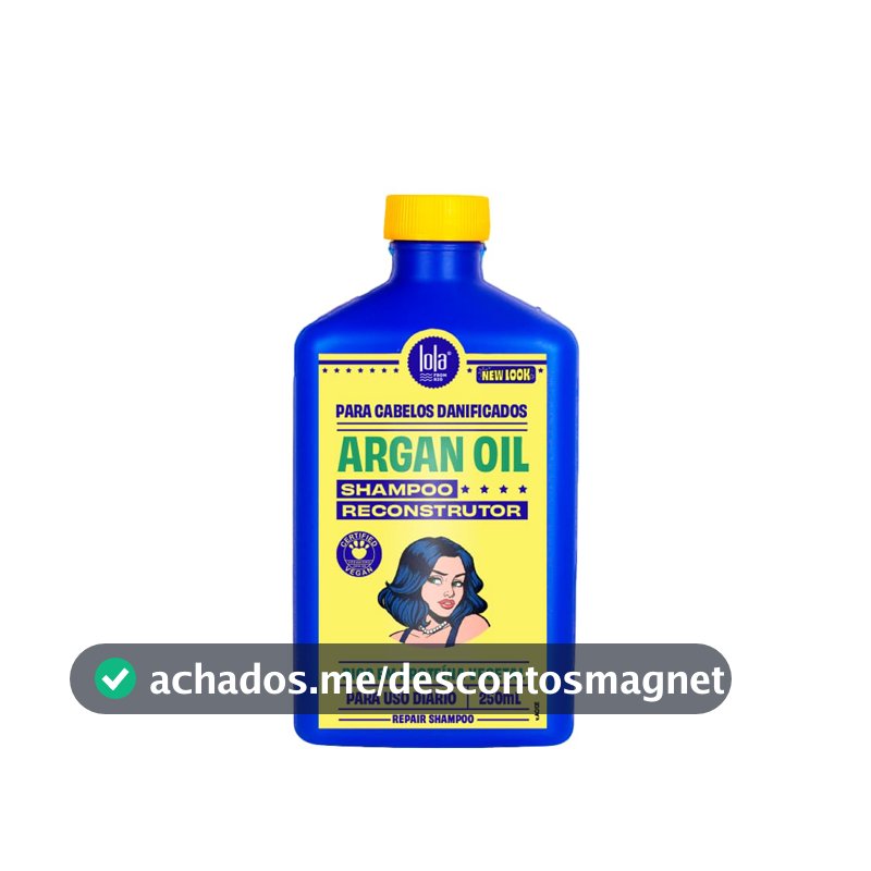 Lola From Rio – Óleo de Argan – Xampu, repara todos os tipos de cabelos danificados