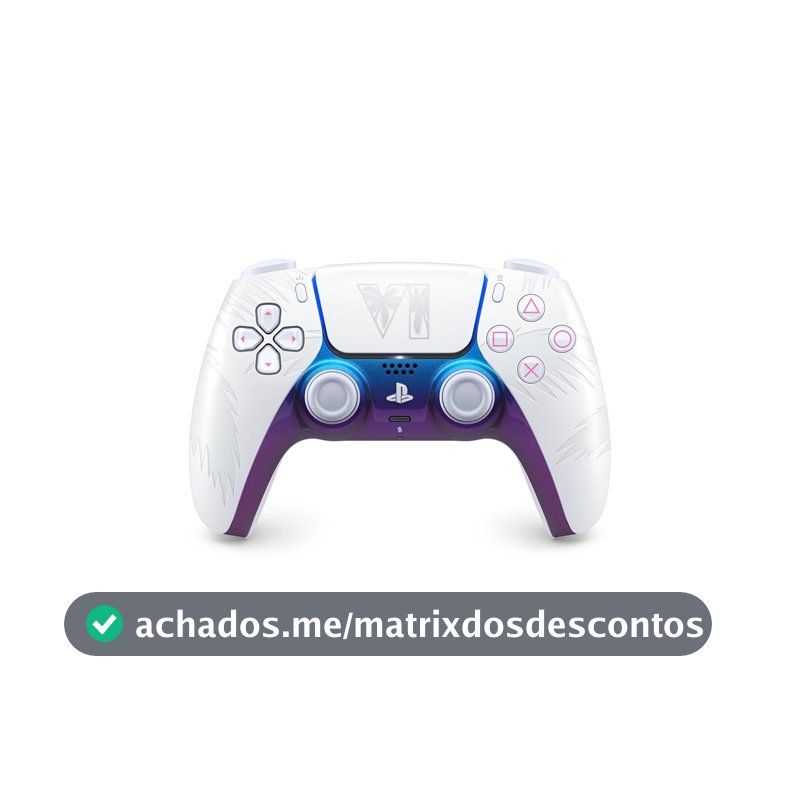 Controle sem fio DualSense® branco – Edição limitada do Grand Theft Auto VI