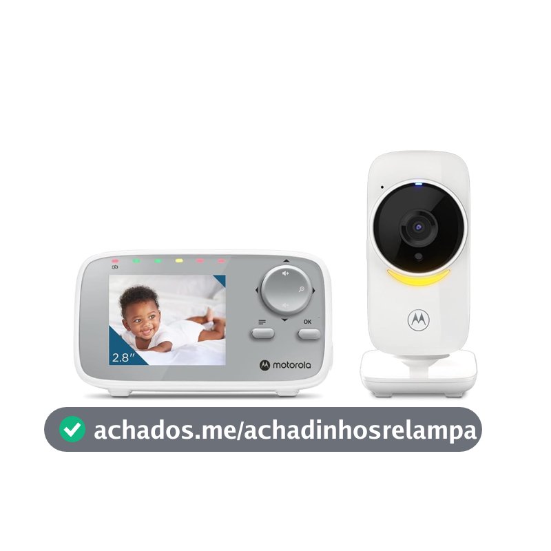 Babá Eletrônica VM482ANXL Sem Fio Luz Ambiente Zoom Motorola