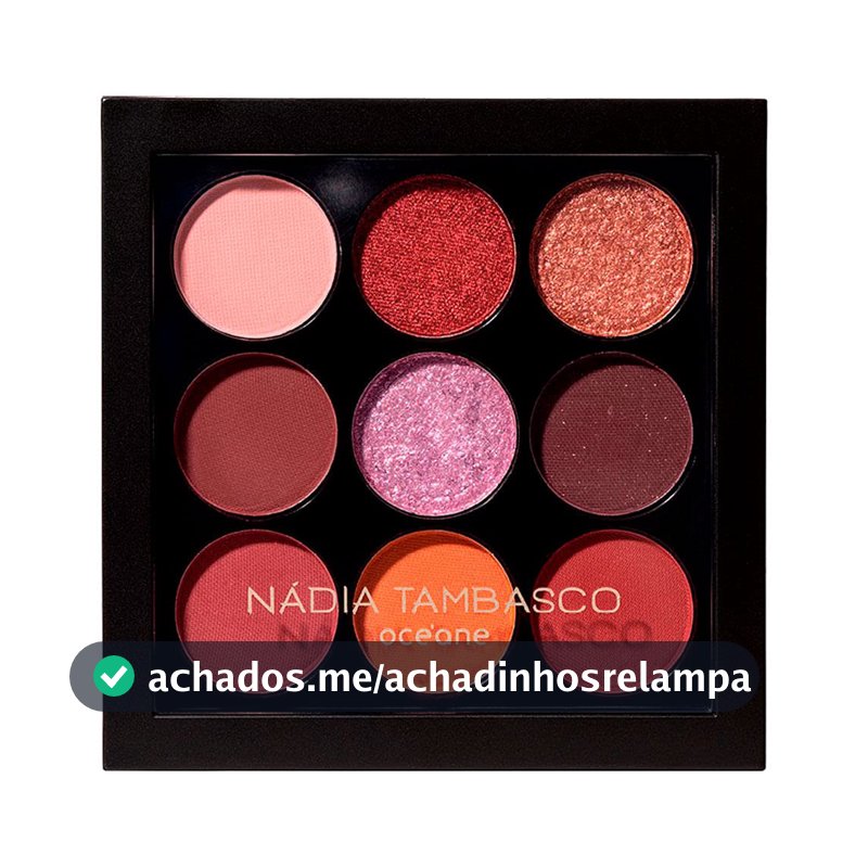 Paleta de Sombras Océane Nádia Tambasco To Go Fire, 7,2g