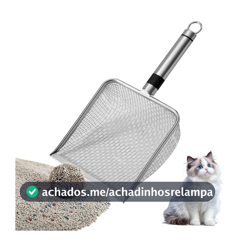JINYUHAY Pazinha coletora de fezes Aço Inox para Gatos
