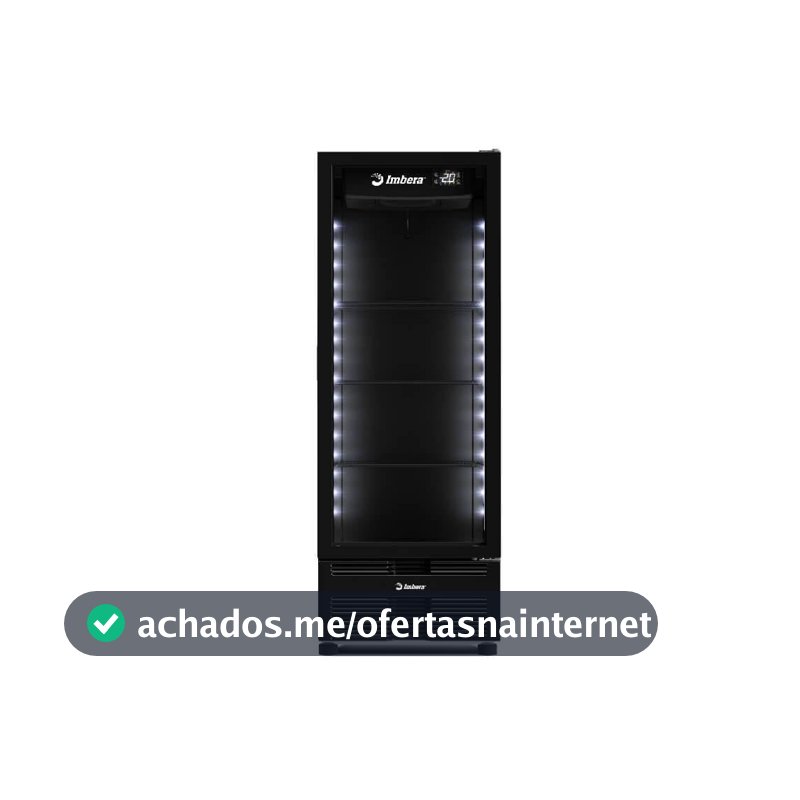 Cervejeira Imbera 569 Litros Porta De Vidro Full Black CCV355-220V