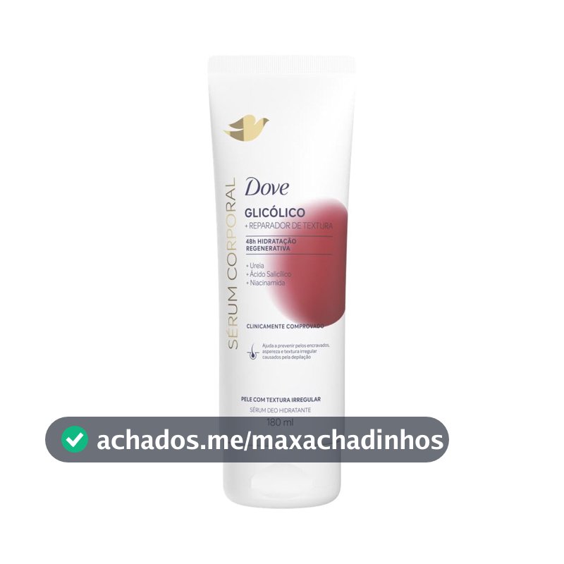 Dove Hidratante Sérum Corporal Glicólico + Reparador de Textura 180ml