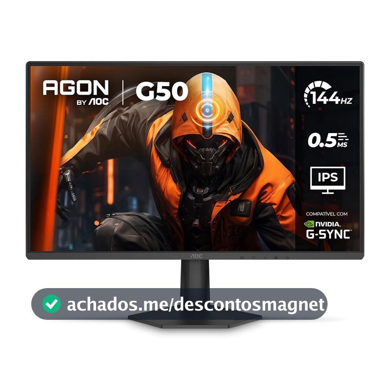 Monitor Gamer AOC AGON G50 27" 144Hz 0,5ms IPS HDR10 G-SYNC 27G50F