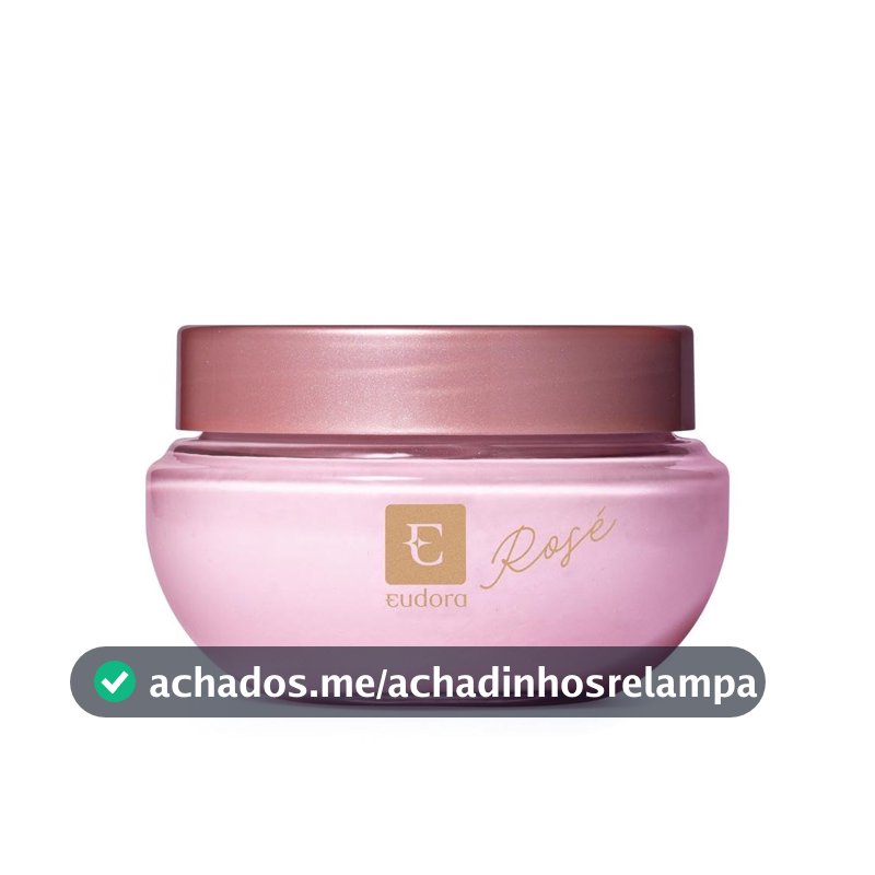 Eudora Creme Acetinado Desodorante Hidratante Corporal Eudora Rosé 250g