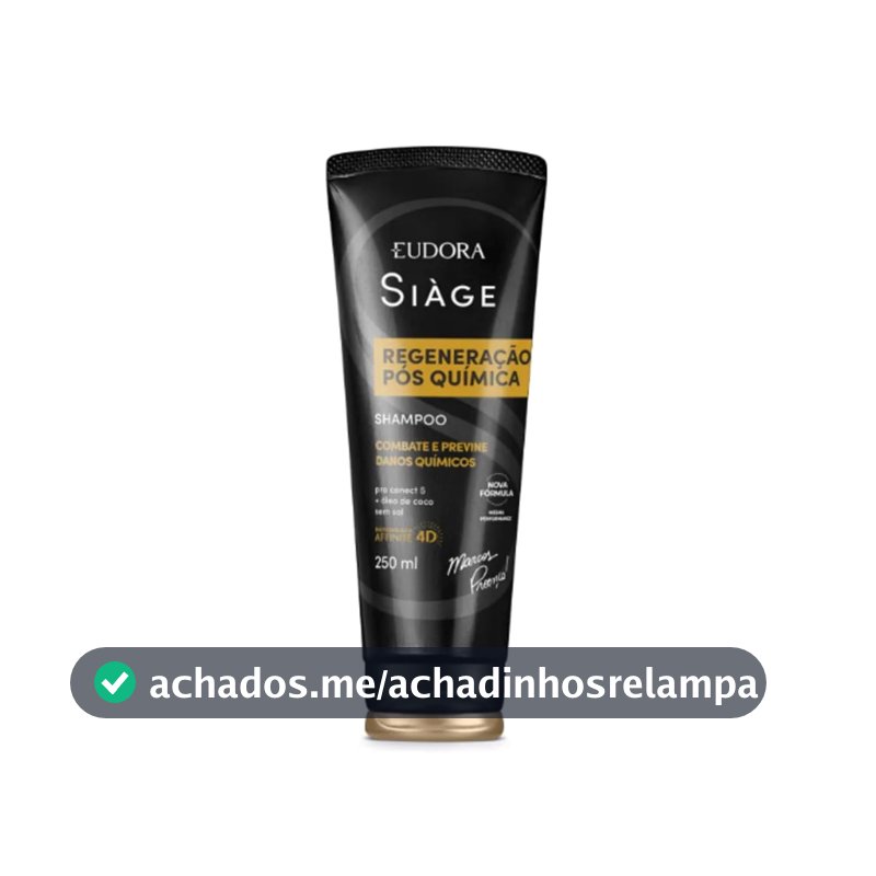 Shampoo Regenerador Pós-Química Eudora Siàge, 250ml
