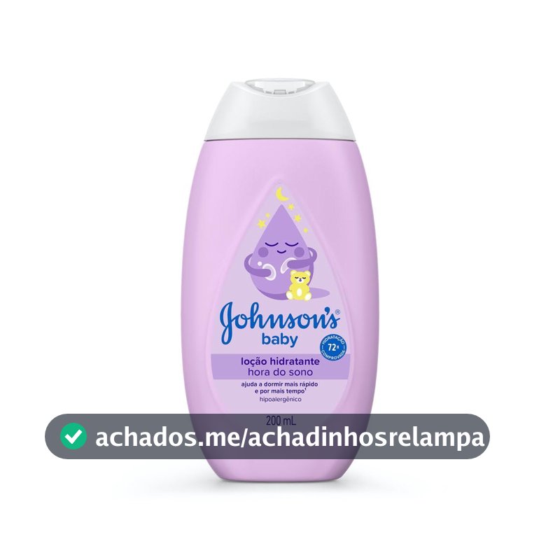 Loção Hidratante Corporal Johnson's Baby Hora do Sono, 200ml