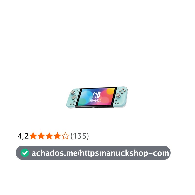 Controle Portátil HORI Split Pad Compact (VERDE MENTA) - Licenciado Oficialmente Nintendo