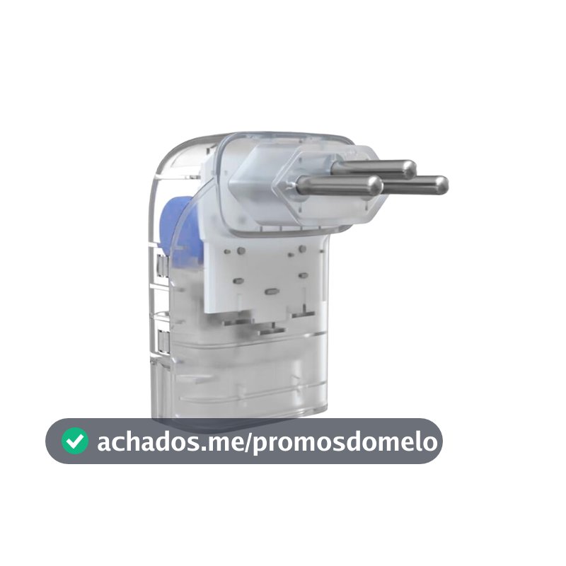 Protetor Contra Surtos Elétricos (DPS) CLAMPER 127/220V, 20 Amperes, 3 Pinos, para PC, PS5, Xbox, Smartphone, Monitor, Impressora, etc - iCLAMPER Pocket Fit 3P 20A Transparente LCF, Bivolt
