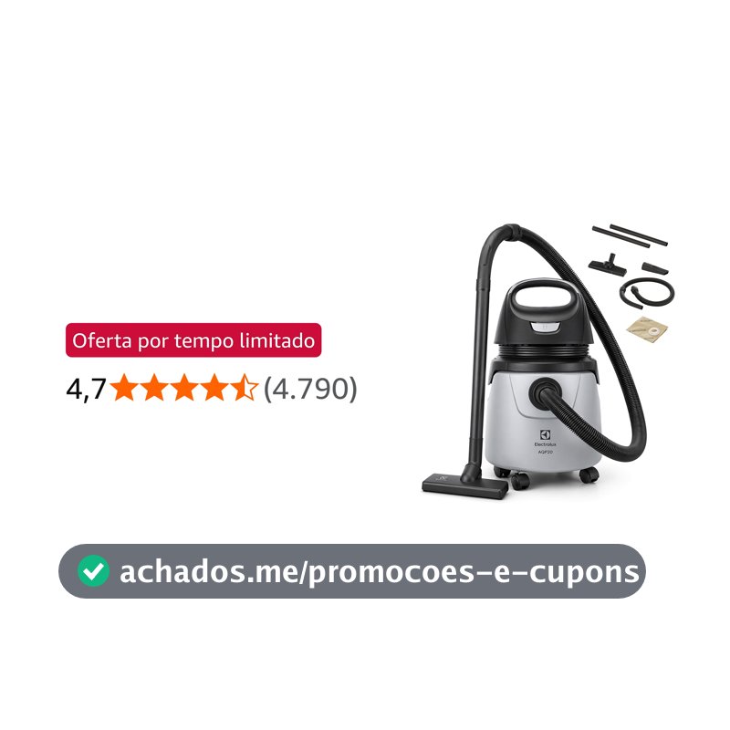 Electrolux Aspirador água pó limpeza profunda função sopro 1400W A10N1 127V