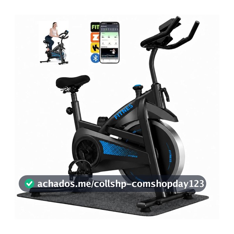 Bicicleta Spinning Com Roda De Inércia De 13kg Bicicleta de Spinning Personalizada, Bicicleta de Ciclismo Indoor para Fitness Suporta 150kg Sensor Cardíaco Monitor Digital Correia Silenciosa