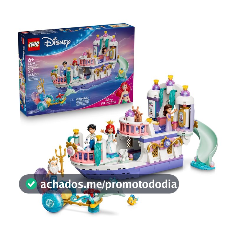 LEGO Disney Princess Barco Real de Casamento da Ariel 43299