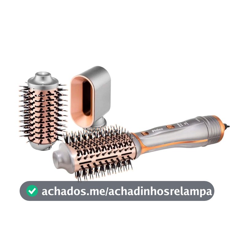 Philco Escova Secadora PES19SG 3 acessórios 1300W