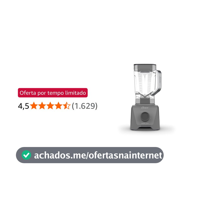Liquidificador Oster 1100 Full 3,2L Cinza OLIQ606-127