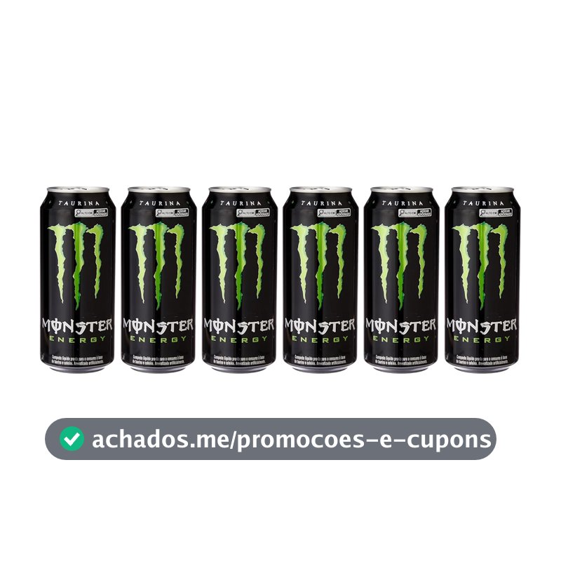 Pack de Monster Energy 473ml - Unidade 6 unidades