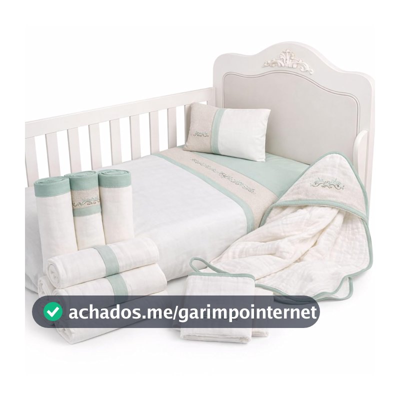 Kit Enxoval Bebê 12 Peças Completo com Cueiros, Toalha de Banho Soft, Jogo de Lençol, Fralda e Panos de Boca para Maternidade